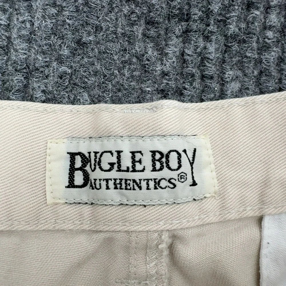 Vintage Bugle Boy Shorts Mens 36 Khaki Cotton Chino Casual 90s Retro
